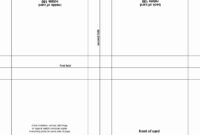 Blank Quarter Fold Card Template For Formal Occasions