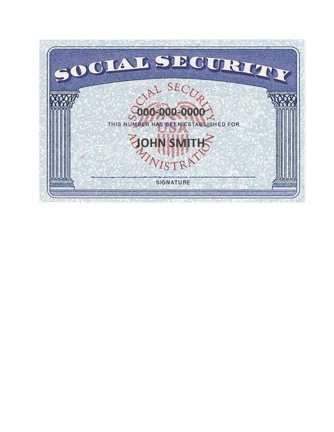 Real & Fake Social Security Card Templates (FREE)