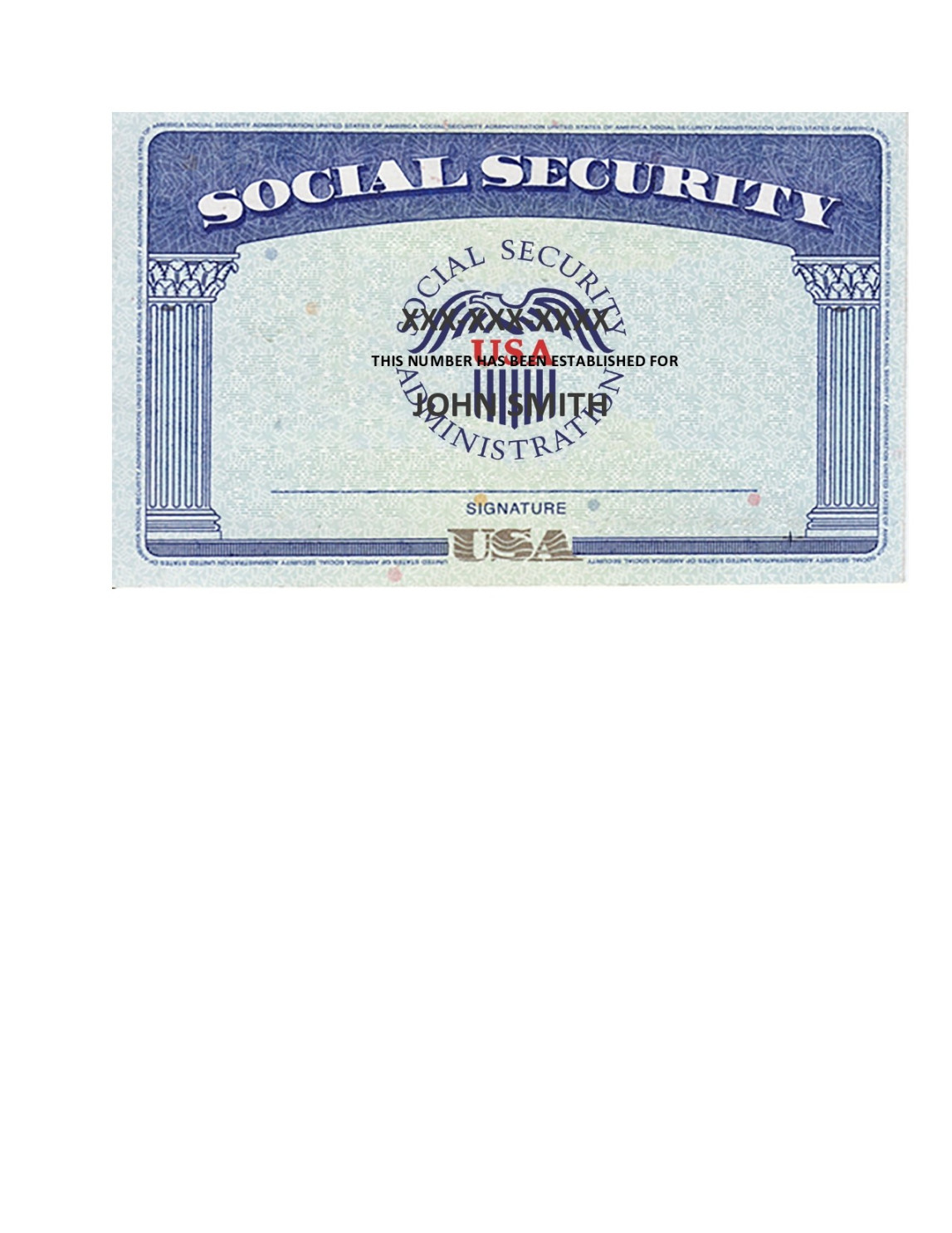 Real & Fake Social Security Card Templates (FREE)