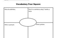 A Structured Approach To Writing: The Blank Four Square Template