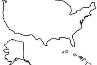 A Blank Template Of The United States For Geographical And Demographic Analysis