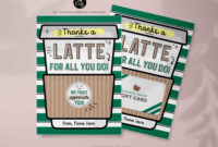 A Gratitude-Inspired Coffee Card Template