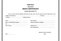 Death Certificate Translation Template: A Formal Guide