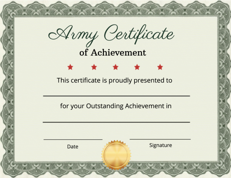 Certificate of Achievement Templates - SimpleCert