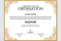 Ordination Certificate Template