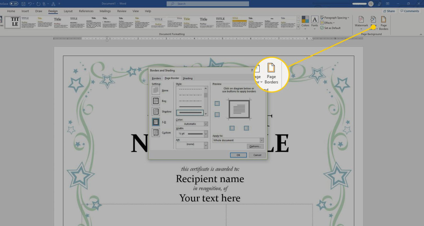 How to Create Your Own Certificates With Word Templates