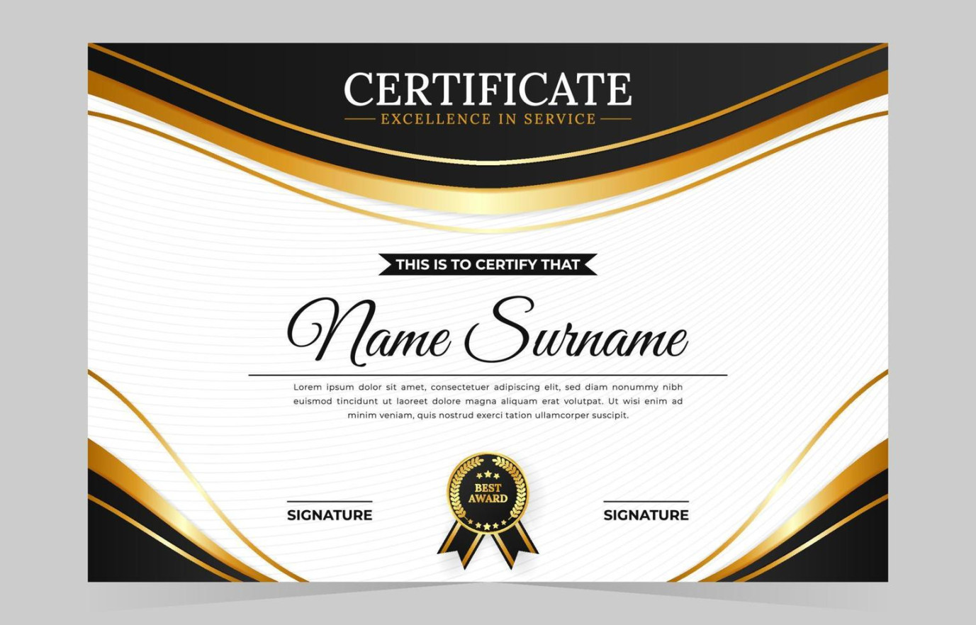 Promotion Certificate Template  Vector Art at Vecteezy